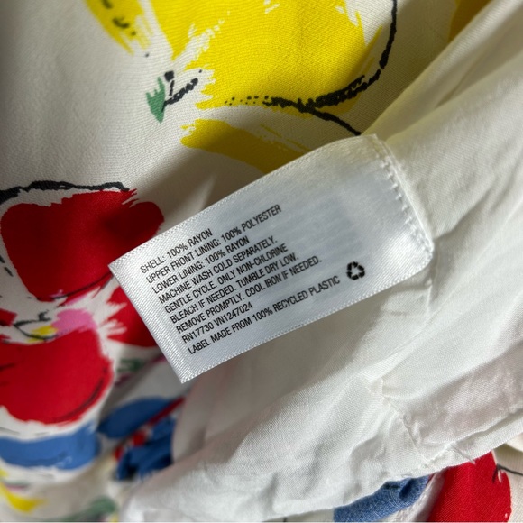 Rixo X Target Floral Mock Neck Cascade Ruffle Dress Maxi 20/22W EUC - Picture 5 of 10